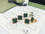 原單VCA梵克雅寶新款1.5中號四葉草耳釘