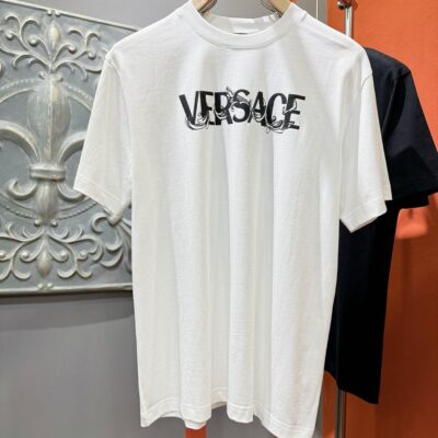 高仿衣服Versace凡賽斯2025款新品時尚設計短袖