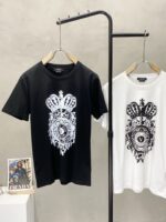 高仿衣服Versace凡賽斯新款黑色男短袖T恤