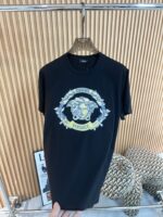 原單Versace 凡賽斯黑色小鑽點綴鑲嵌medusa1978短袖T恤