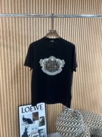 復刻Versace凡賽斯重工刺繡施華洛世奇小鑽點綴鑲嵌短袖T恤