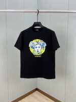 復刻Versace凡賽斯25春夏新品Painted Medusa印花標識短袖T恤