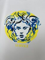 原單Versace凡賽斯新品Painted Medusa印花標識白色短袖T恤