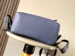 高仿LOEWE羅意威puzzle Backpack藍色雙肩包9031