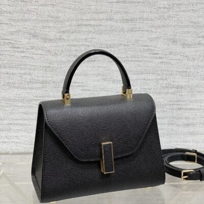 高仿𝐕𝐚𝐥𝐞𝐗𝐭𝐫𝐚包包 Iside Crossbody Micro bag 手提包單肩包 黑色