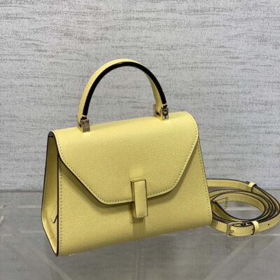 高仿𝐕𝐚𝐥𝐞𝐗𝐭𝐫𝐚包包 Iside Crossbody Micro bag 手提包單肩包 黃色