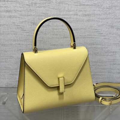 原單A貨𝐕𝐚𝐥𝐞𝐗𝐭𝐫𝐚包包 Iside Top handle mini bag 手提包單肩包 黃色