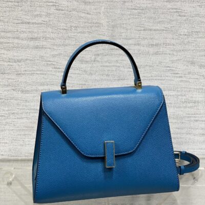 複刻高仿𝐕𝐚𝐥𝐞𝐗𝐭𝐫𝐚包包 Iside Top handle medium bag 手提包單肩包 鈷藍色