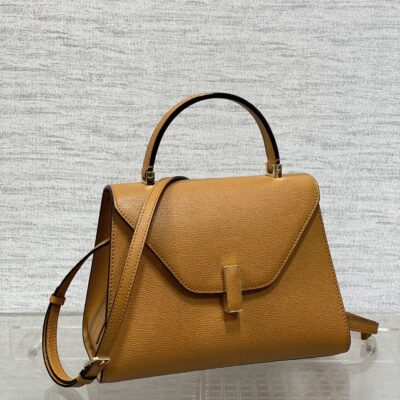 複刻高仿𝐕𝐚𝐥𝐞𝐗𝐭𝐫𝐚包包 Iside Top handle medium bag 手提包單肩包 焦糖色