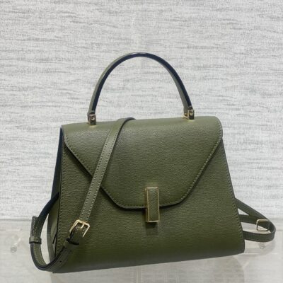 複刻高仿𝐕𝐚𝐥𝐞𝐗𝐭𝐫𝐚包包 Iside Top handle medium bag 手提包單肩包 軍緑色