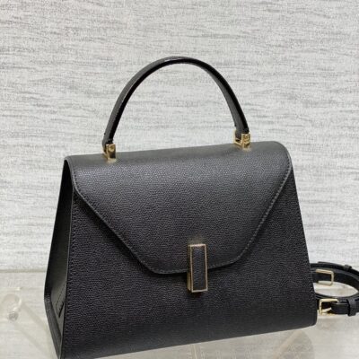 複刻高仿𝐕𝐚𝐥𝐞𝐗𝐭𝐫𝐚包包 Iside Top handle medium bag 手提包單肩包 黑色