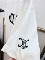 復刻Celine賽琳刺繡配以經典凱旋門印花白色半袖T恤