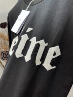高仿Celine賽琳刺繡配以經典凱旋門印花黑色半袖T恤