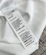 高仿Celine賽琳經典款凱旋門Logo小標刺繡短袖Tee