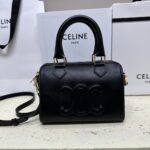 A貨Celine賽琳新款黑色牛皮波士頓包113773
