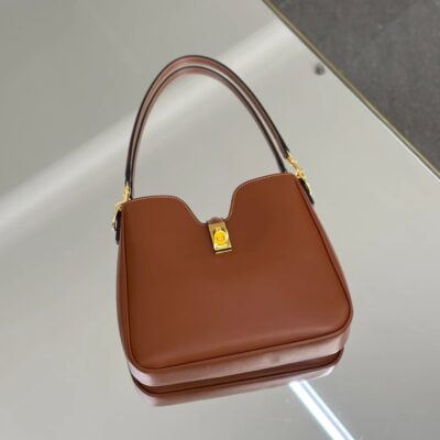 原單Celine賽琳Camille 16 Soft焦糖色腋下包120693