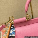 高仿精品DG杜嘉班納新款玫紅斜挎包BB6111