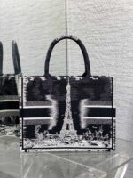 高仿精品Dior新款Tote刺繡圖案托特包