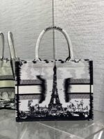 頂級復刻Dior新款Tote刺繡圖案托特包