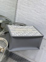 高仿網站Dior迪奧小號Tote最新秋冬老花灰系列托特包斜挎包