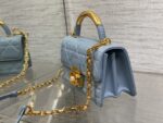 1:1Dior迪奧藍色小號Ange秋冬系列鏈條包手提包