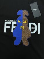 高仿網站Fendi芬迪新款FD家族FF男女同款短袖T恤三色