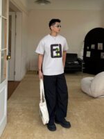 原單Fendi芬迪2025FW短袖T恤LOGO印花短袖