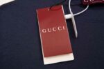 原單gucci古馳新款旗幟圖案寶藍色短袖T恤