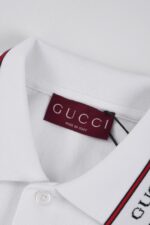 原單gucci古馳新款白色翻領POLO衫
