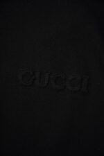高仿衣服gucci古馳新款黑色翻領POLO衫