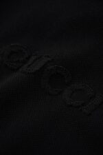 高仿衣服gucci古馳新款黑色翻領POLO衫