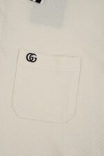 高仿衣服gucci古馳2025SS新款領子撞色撞色設計POLO衫