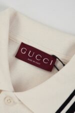 高仿衣服gucci古馳2025SS新款領子撞色撞色設計POLO衫