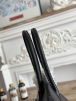 高仿Hermes愛馬仕shoulder birkin 29cm ev皮黑色銀扣手提包