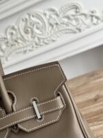 原單Hermes愛馬仕shoulder birkin 29cm ev皮大象灰銀扣手提包