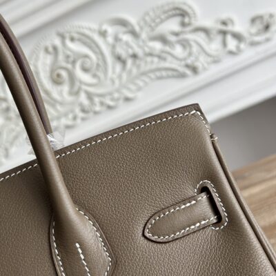 原單Hermes愛馬仕shoulder birkin 29cm ev皮大象灰銀扣手提包