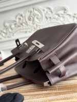 復刻Hermes愛馬仕shoulder birkin 29cm ev皮酒紅銀扣手提包