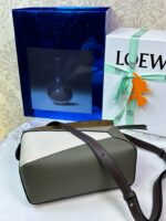 頂級LOEWE羅意威最新編織手腕Puzzle月桂綠拼斜挎包