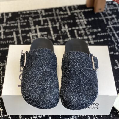 高仿莆田鞋LOEWE羅意威新款Loewe25ss勃肯拖鞋