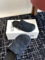 高仿莆田鞋LOEWE羅意威新款Loewe25ss勃肯拖鞋