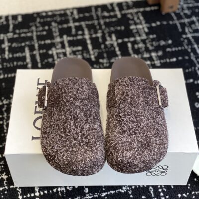 復刻LOEWE羅意威新款25ss勃肯拖鞋