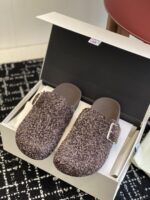 復刻LOEWE羅意威新款25ss勃肯拖鞋