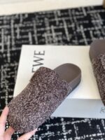 復刻LOEWE羅意威新款25ss勃肯拖鞋