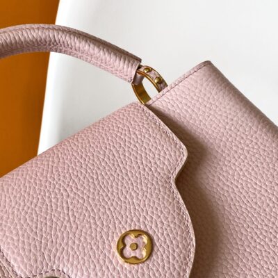 原單LV路易威登M24120粉色Capucines迷你手袋