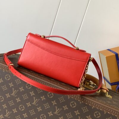 原單包包LV路易威登 M12405紅色Wallet On Chain Capucines手袋