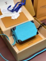 高仿精品LV路易威登藍色M11673 Mini SOFT TRUNK盒子包