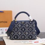 高仿LV路易威登M94740全皮荔枝紋手腕蓋頭女挎