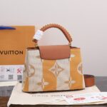 原單LV路易威登M94740全皮荔枝紋手腕蓋頭女挎包