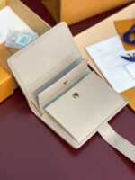 高仿錢包LV路易威登 M12408 杏色Portfoille Locky 短夾