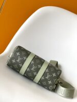 原單LV路易威登M46271黑花Keepall 25手袋枕頭包